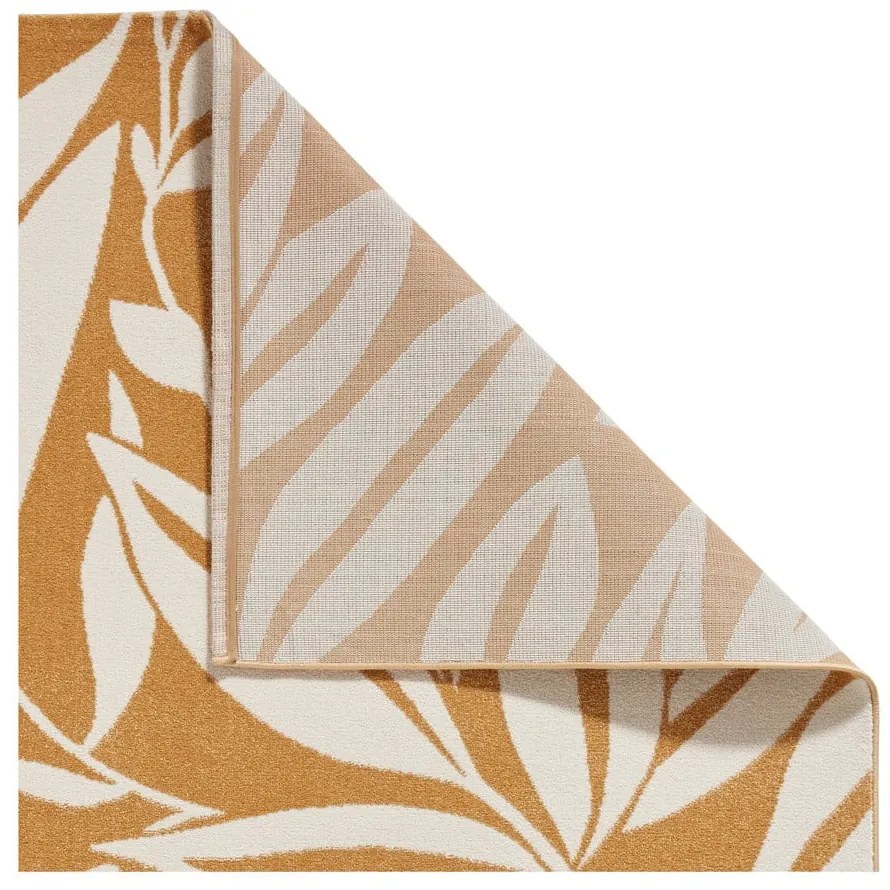 Dywan w kolorze ochry 80x150 cm Sorral Leaves – Catherine Lansfield