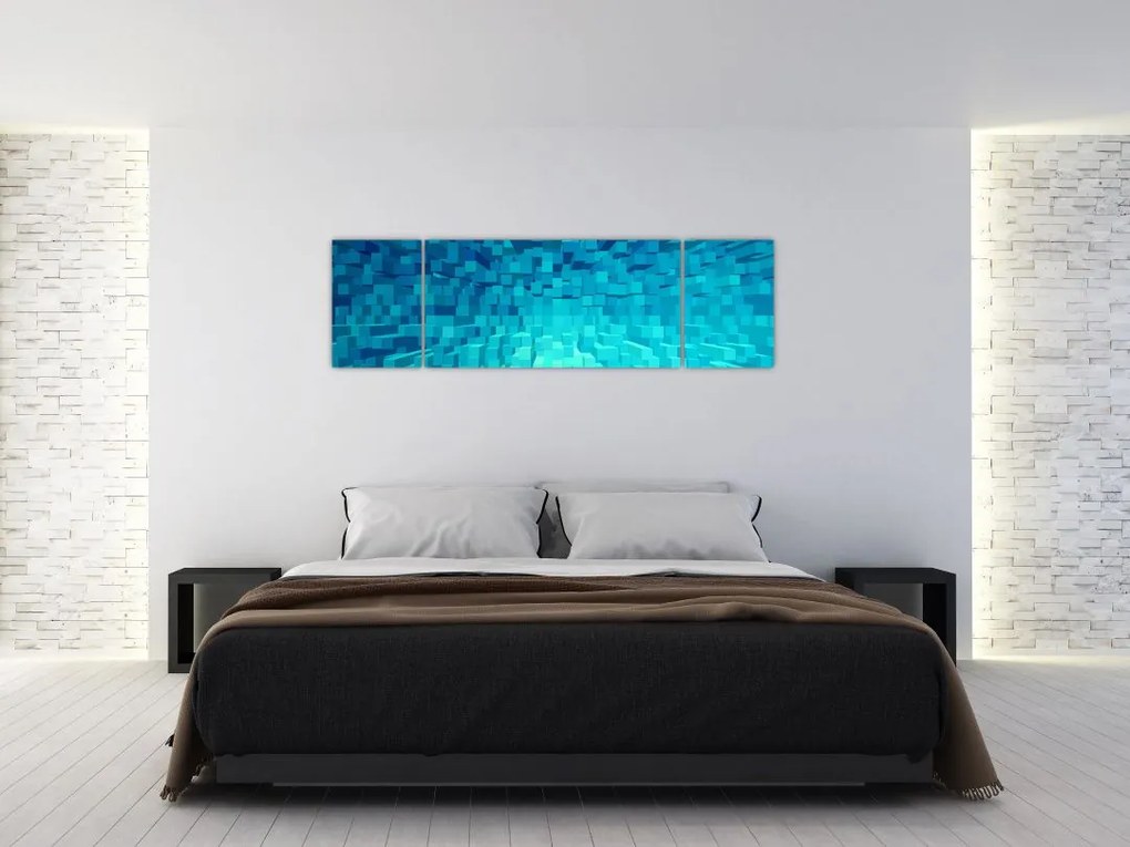 Obraz - abstrakcyjne kostki (170x50 cm)