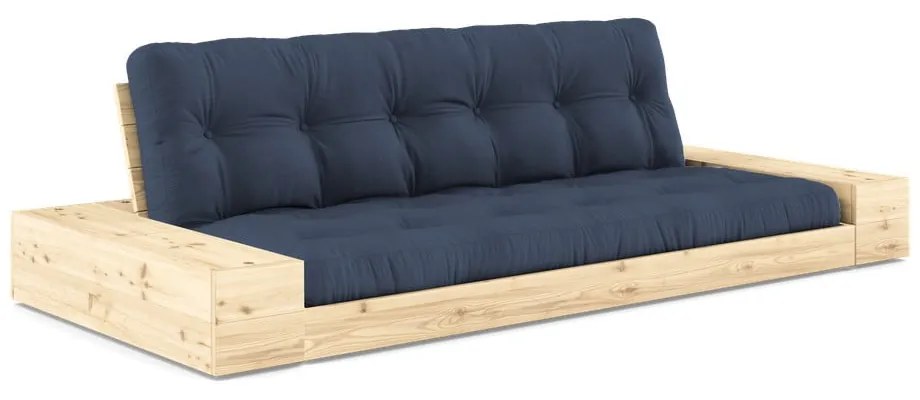 Ciemnoniebieska rozkładana sofa 244 cm Base – Karup Design