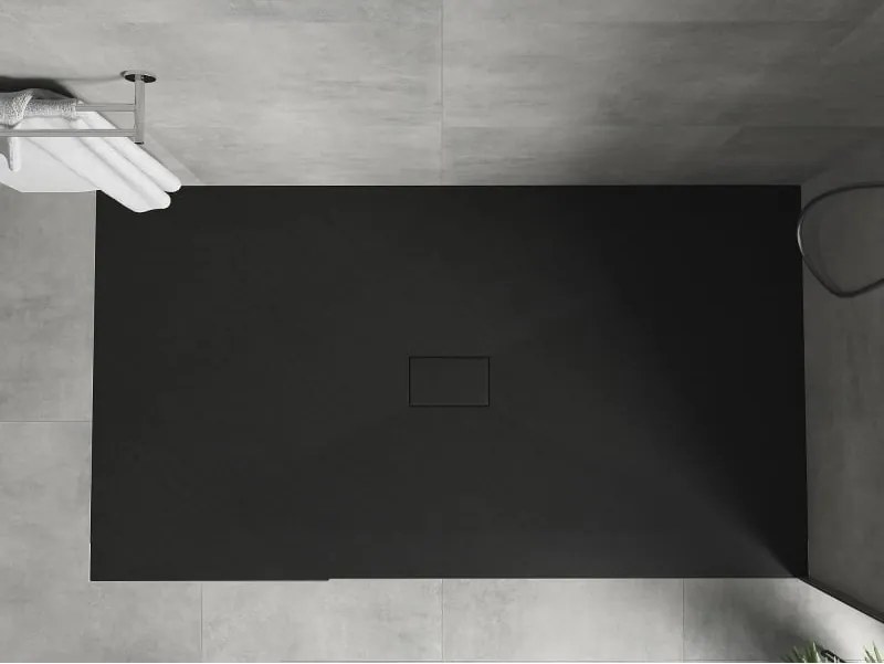 Mexen Hugo brodzik prostokątny SMC 200 x 100 cm, czarny - 42701020