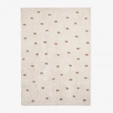 Dywan Prostokątny 125x170 Cm Z Bawełny Jankiel Kids Pszenica Brązowa - Sklum