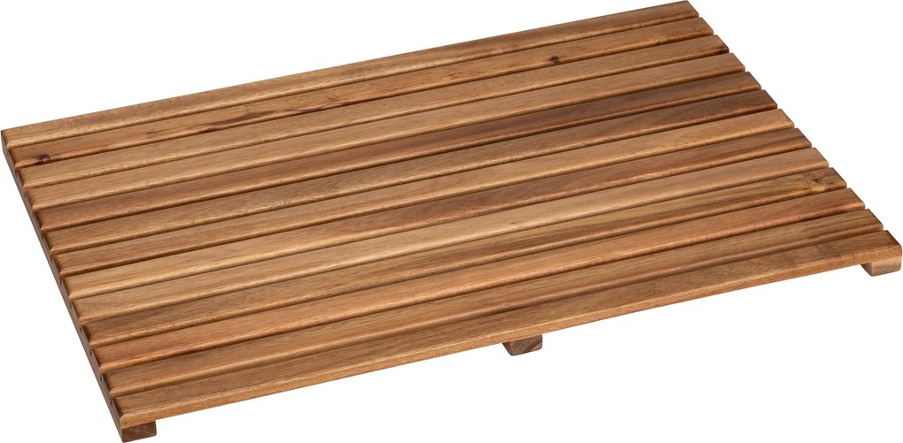 Kratka prysznicowa z drewna akacji, 40 x 60 cm