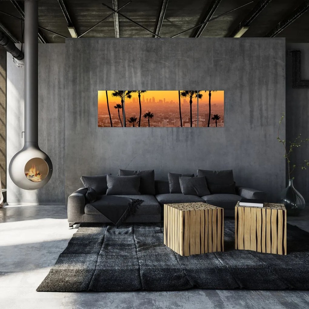 Obraz - Panorama Los Angeles (170x50 cm)