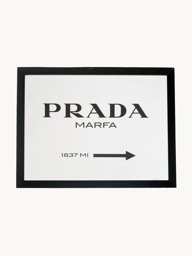 Oprawiony druk cyfrowy Prada Marfa