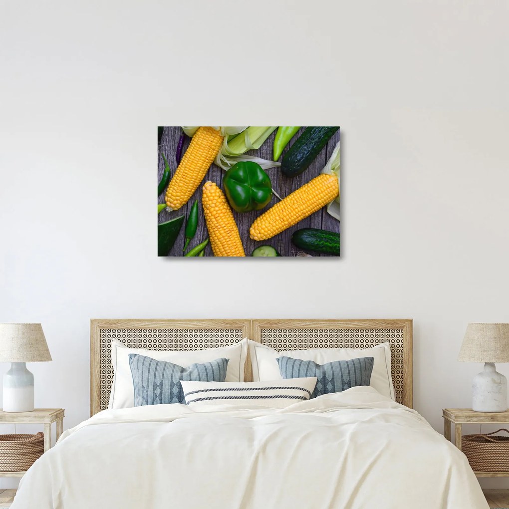 Obraz na szkle - warzywa (70x50 cm)
