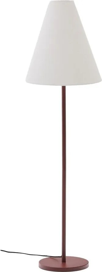 Lampa stojąca w kolorze terakoty z tekstylnym kloszem (wysokość 153 cm) Navat – Kave Home