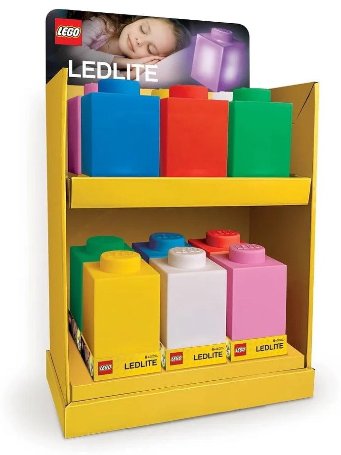 Zielona silikonowa lampka nocna LEGO® Classic Brick