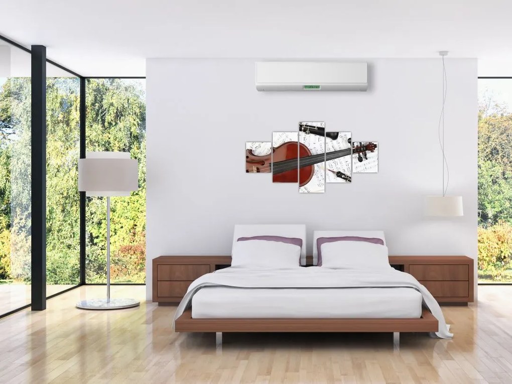 Obraz - Instrumenty muzyczne (125x70 cm)