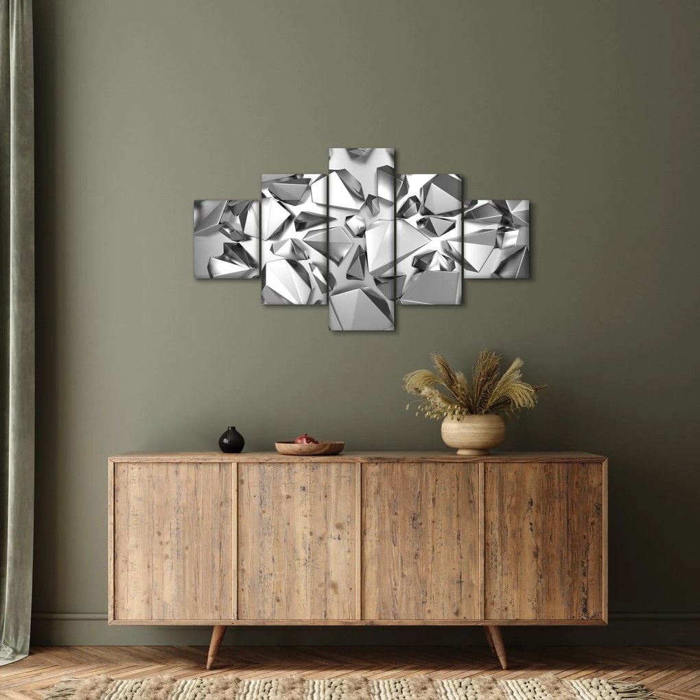 Obraz abstrakcji 3D (125x70 cm)