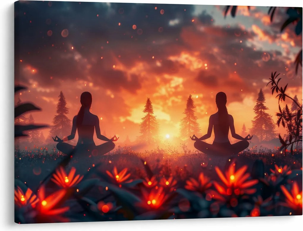 Obraz - Joga w przyrodzie (70x50 cm)