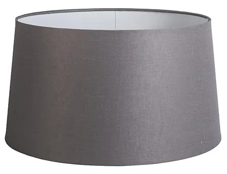Lniany abażur ciemnoszary okrągły ścięty 45/40/25