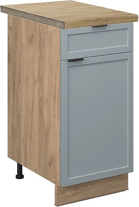 Szafka dolna do kuchni jasnoniebiesko-szary 40x60x82 fame-line