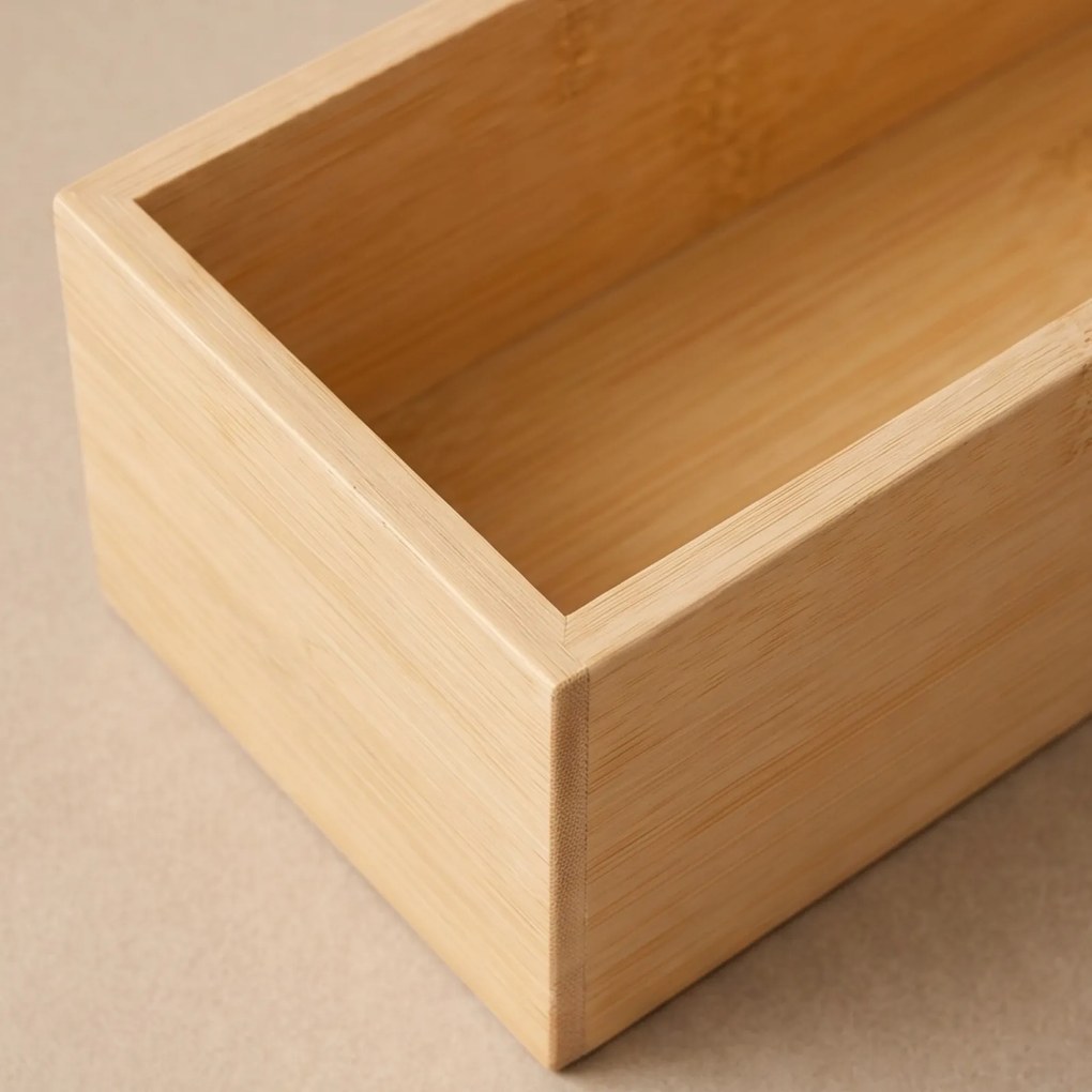 Organizer biurkowy bambusowy, 38 x 8 x 7 cm