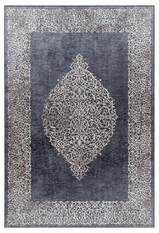 Antracytowy chodnik odpowiedni do prania 80x250 cm Fiesta – Ayyildiz Carpets