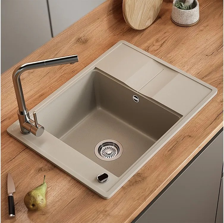 Zlewozmywak beżowy 67x50x20 osaka