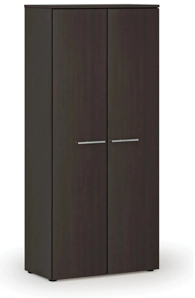 Szafa ubraniowa z wysuwem PRIMO WOOD, 800 x 420 x 1781 mm, wenge