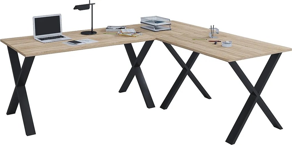 X Biurko narożne 220x160x80