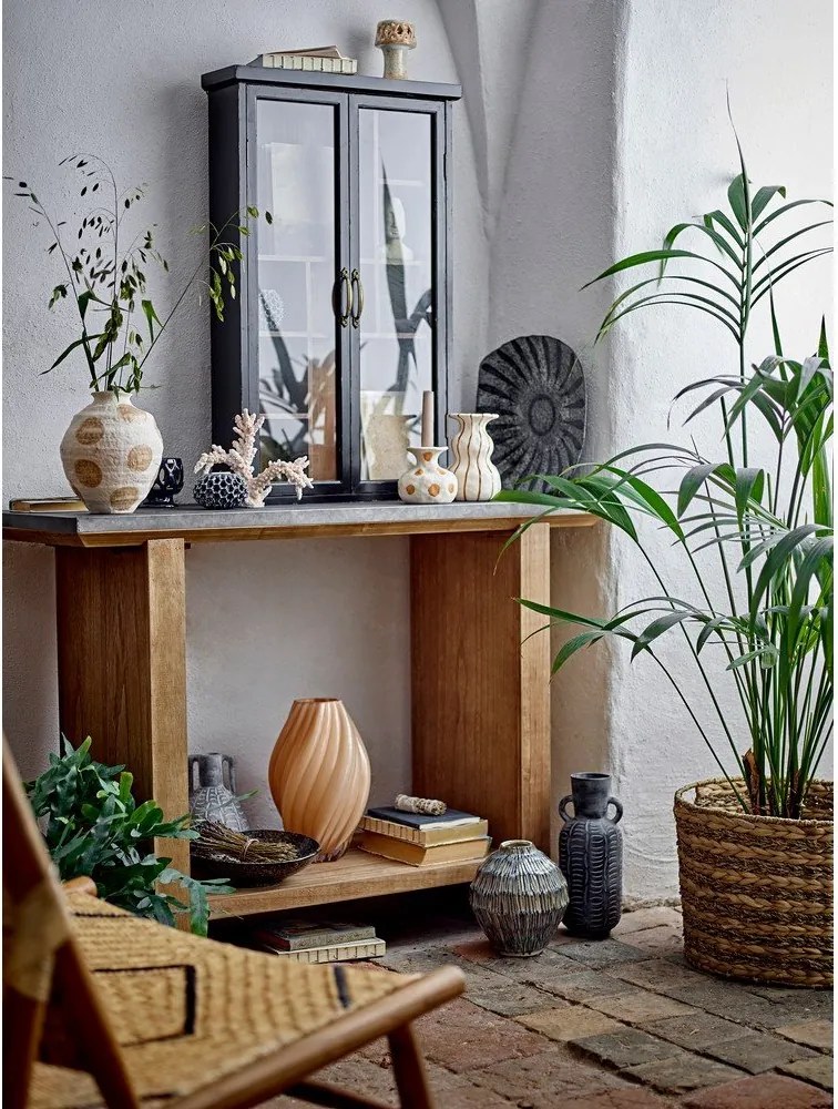 Pomarańczowy szklany wazon (wysokość 30 cm) Kanji – Bloomingville