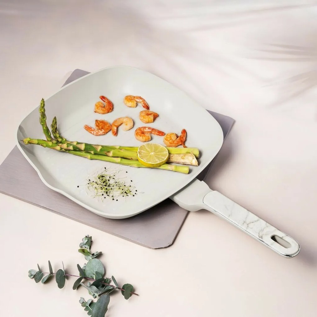 BerlingerHaus Zestaw patelni z powłoką tytanową Sahara Marble, 2+1 szt.