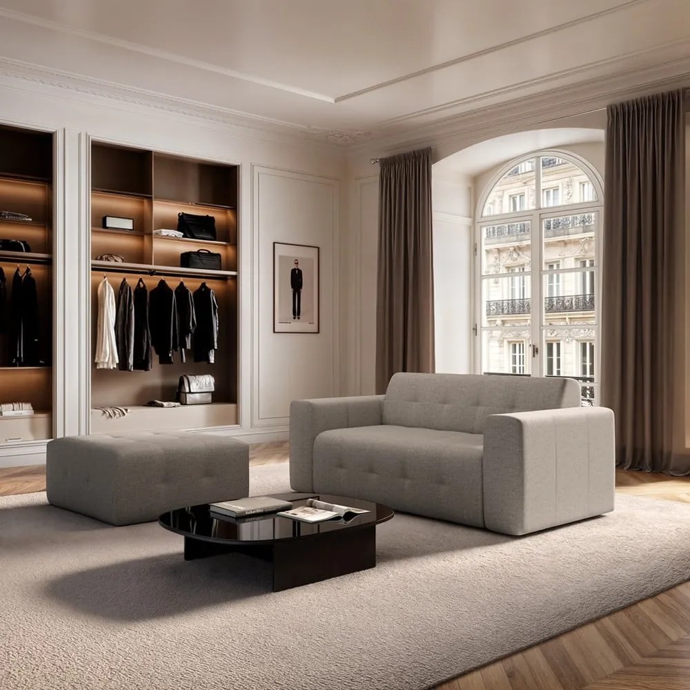 Jasnobrązowa sofa 199 cm Tuil – Rodier