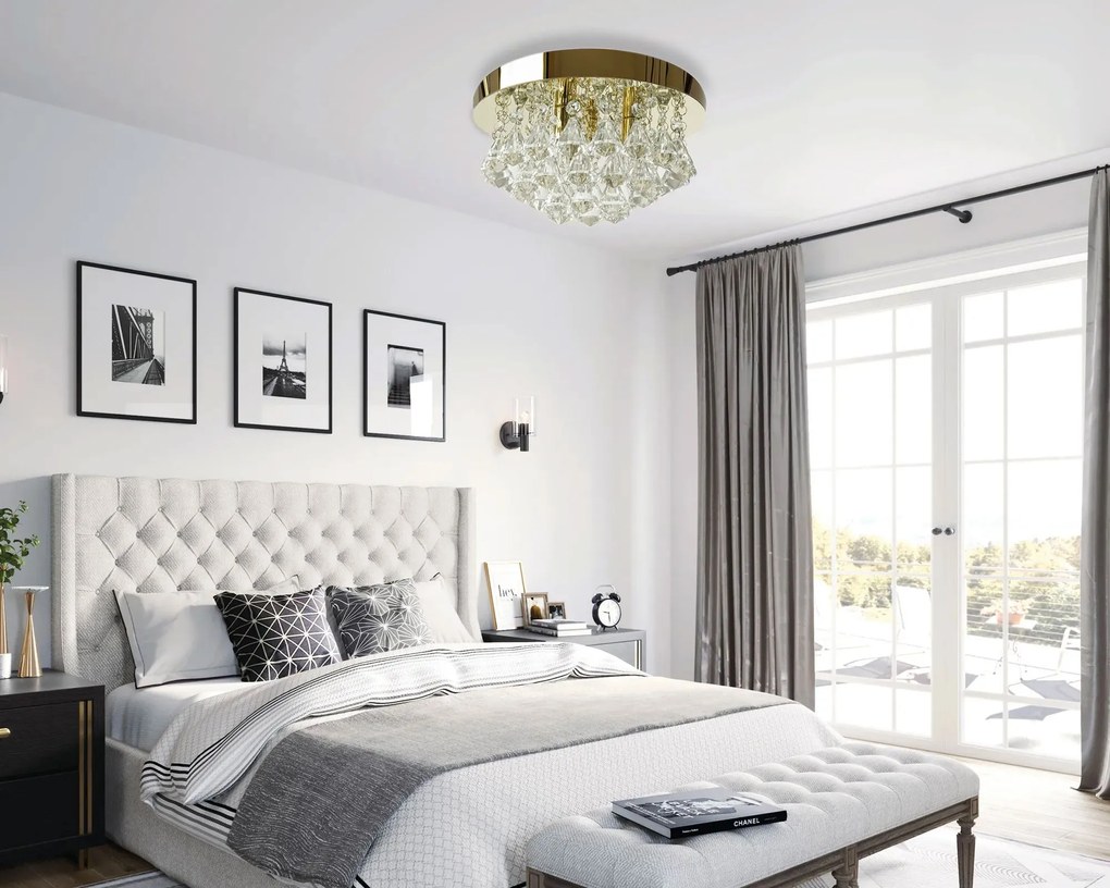 Lampa kryształowa plafon APP1655-3CP