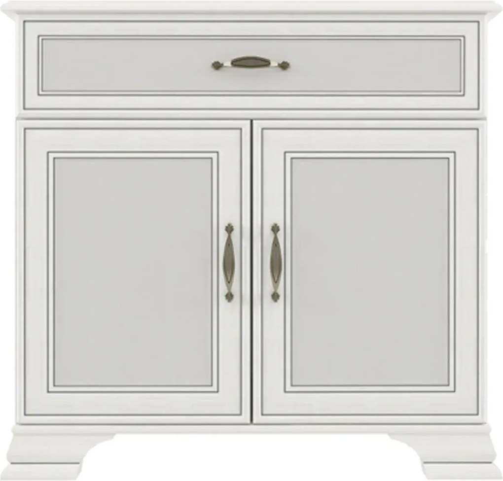 Komoda klasyczna z szafką i szufladą fineline crema H0-A13