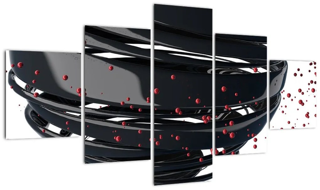Obraz - Abstrakcja kuli ziemskiej (125x70 cm)