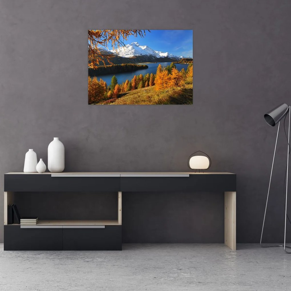 Obraz - Jesień w Alpach (70x50 cm)