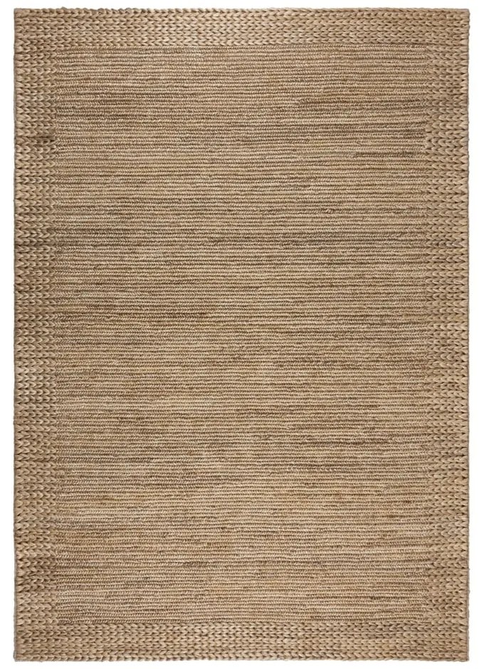 Naturalny dywan z kenafu tkany ręcznie 120x170 cm Drew Border – Flair Rugs