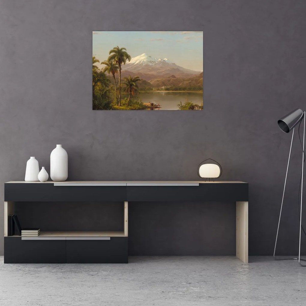 Obraz na szkle - Frederic Edwin Church, Tamaca Palms, reprodukcje (70x50 cm)