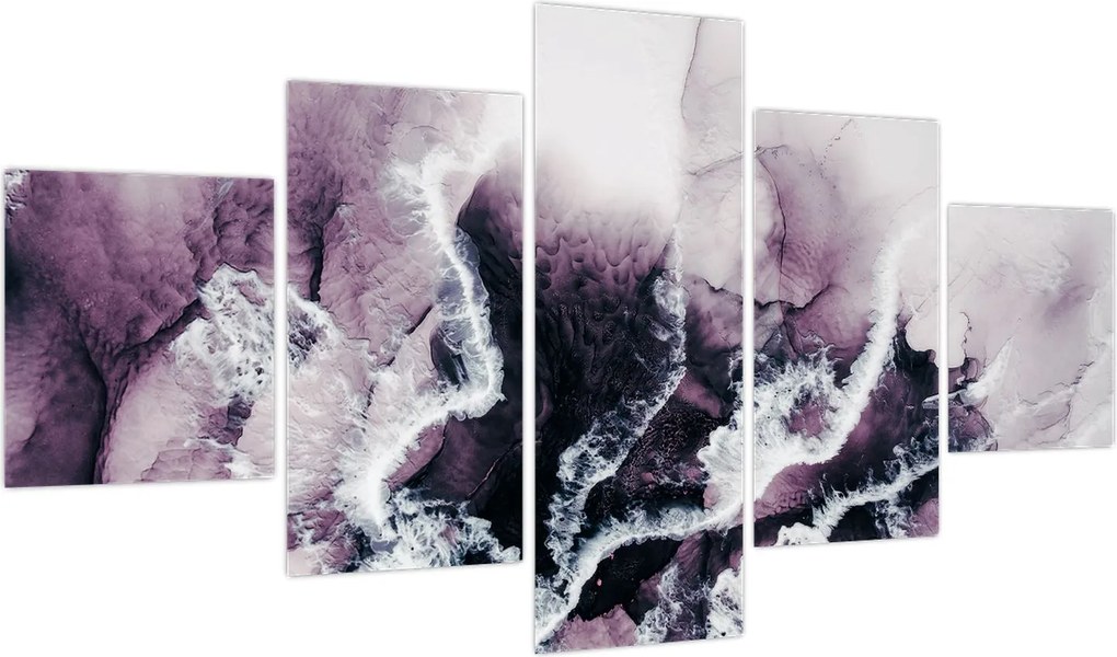 Obraz - Fioletowy marmur N⁰2 (125x70 cm)