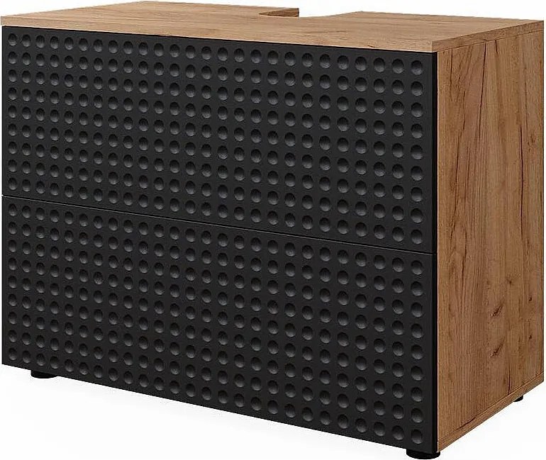 Szafka pod umywalkę kropkowany antracyt 80x41x58.6 irma