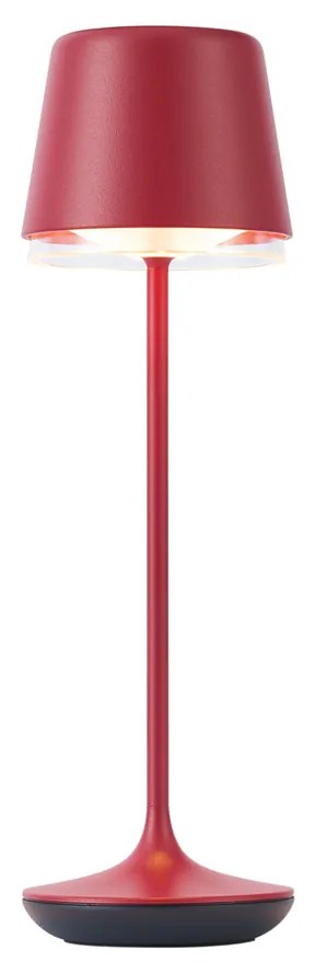 Zewnetrzna Lampa stołowa czerwona z LED IP65, ładowalna ze stacją ładującą - Treble Nowoczesny Oswietlenie zewnetrzne