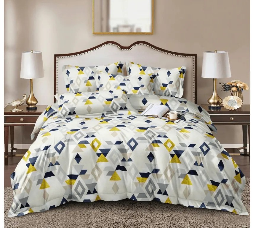 PrzytulneMieszkanie.pl PrzytulneMieszkanie.pl Pościel z mikrofibry GEOMETRICA kolorowa Rozmiar pościeli: 70 x 90 cm | 140 x 200 cm