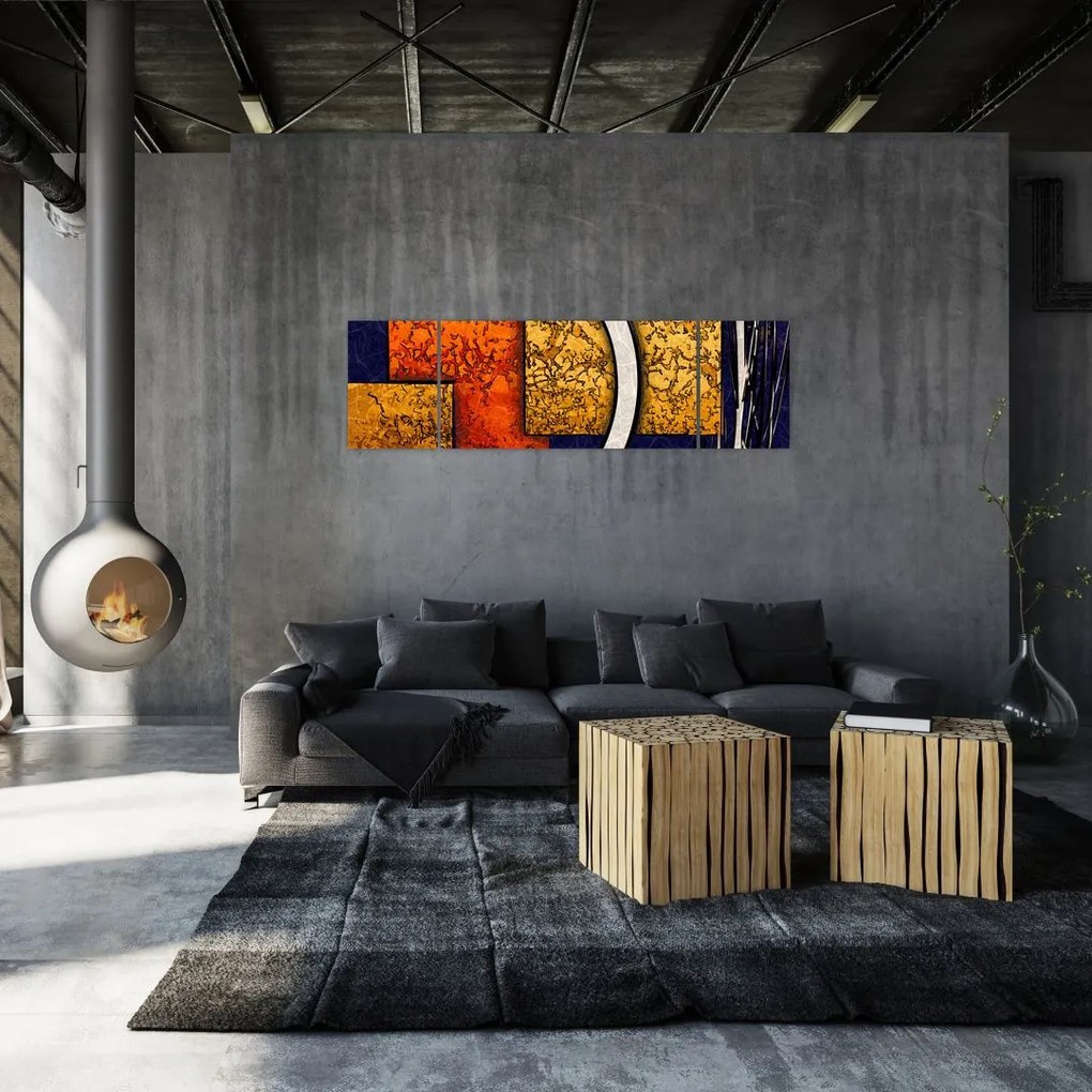 Obraz abstrakcji (170x50 cm)