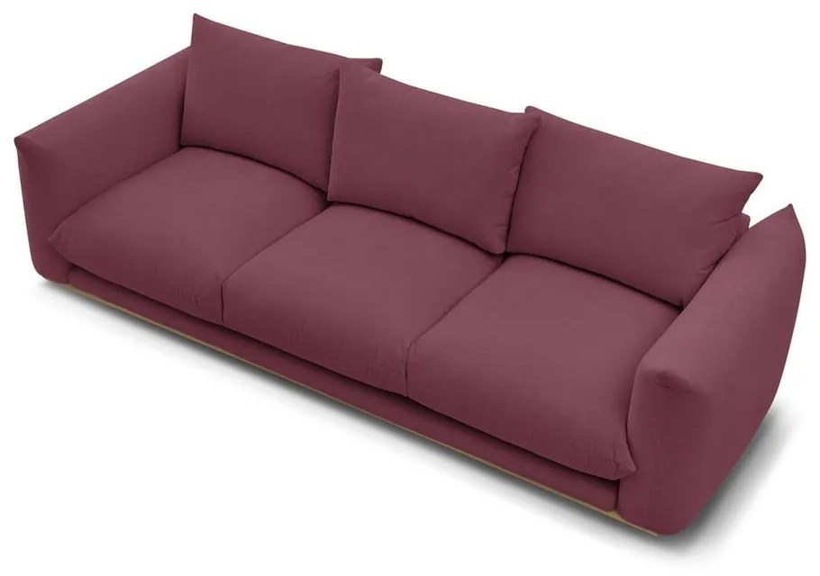 Bordowa sofa 265 cm Ernest – Bobochic Paris