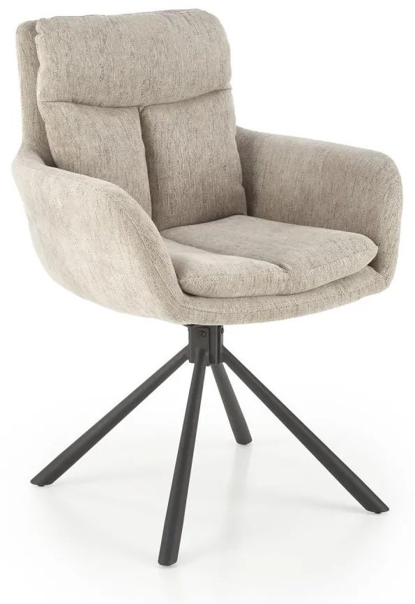 Krzesło do jadalni HALSA 1 szt. beżowe