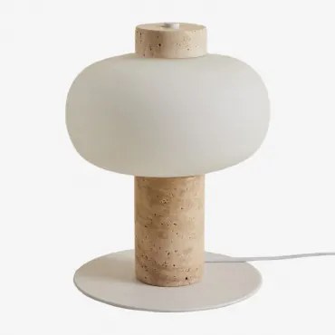 Lampa Stołowa Led Z Trawertynu Garuba Travertine - Sklum