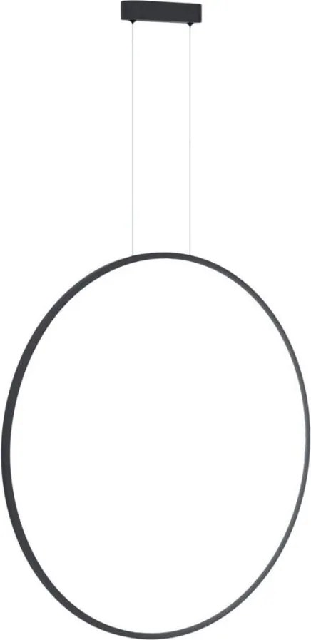 LED żyrandol na przewodzie SATURNO LED/46W/230V Ø 80 cm IP44 czarny