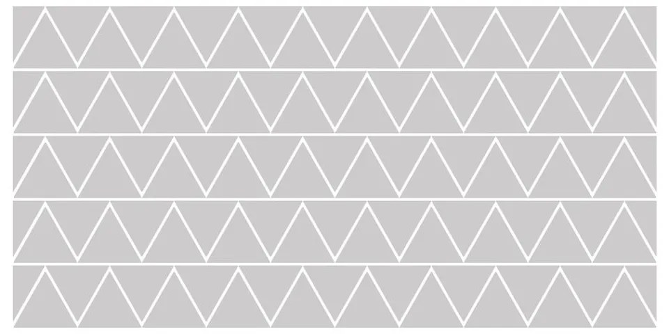 Zestaw 50 matowych naklejek na szkło Ambiance Triangle