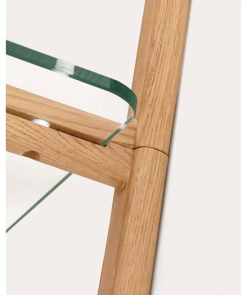 Szklany modułowy system półek w naturalnym kolorze 90x202x30,5 cm Sitra – Kave Home