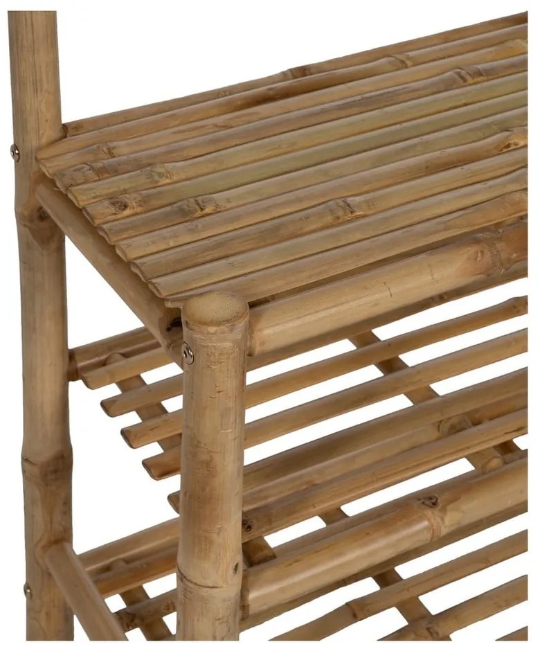 Bambusowy zestaw do przedpokoju w naturalnym kolorze 70x175x32 cm Manali – Ixia