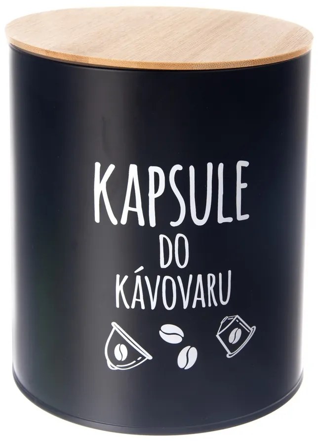 Orion Pojemnik blaszany na Kapsułki kawy Black