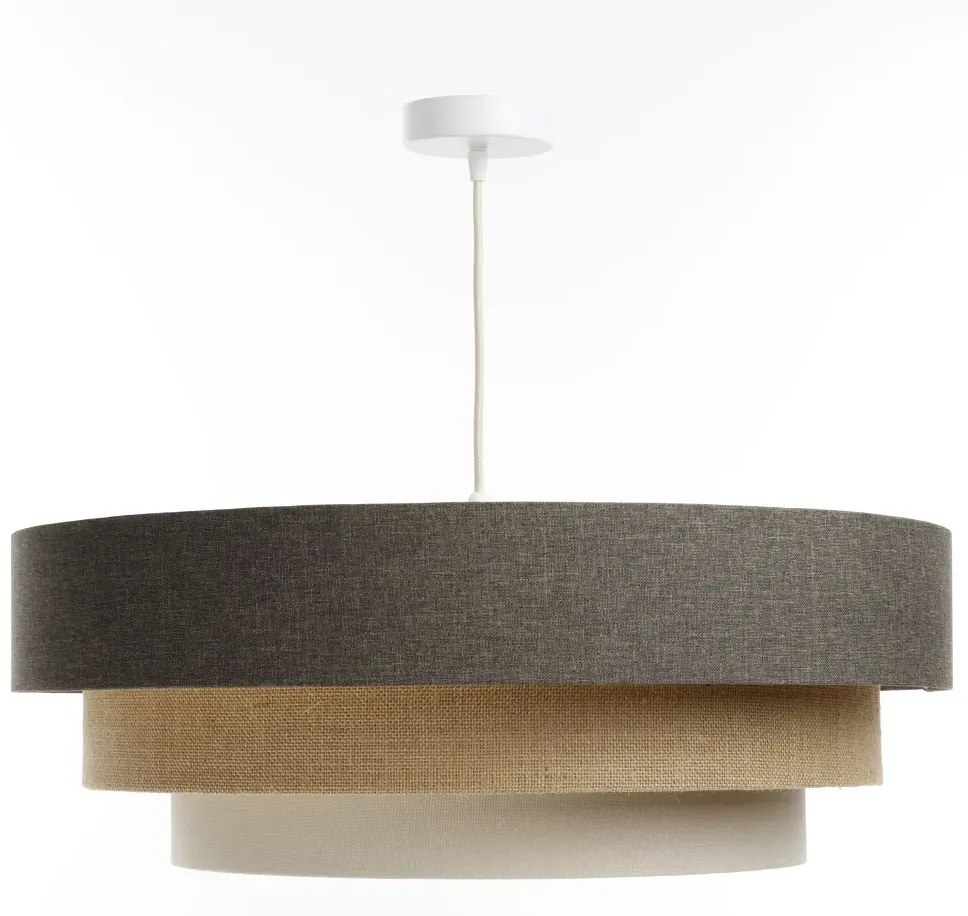 Lampa wisząca ERUTAN TRIPLE szara/beżowa/kremowa BPS KONCEPT