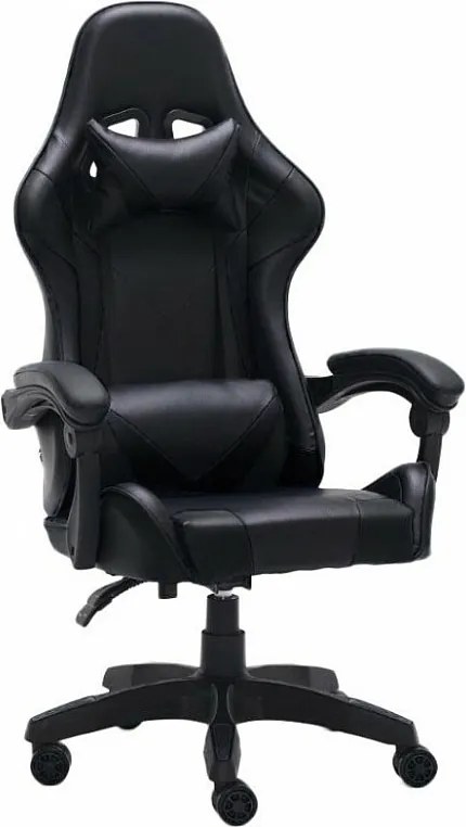 Fotel Gamingowy REMUS | Czarny | 66x62x125 cm | Gamingowy