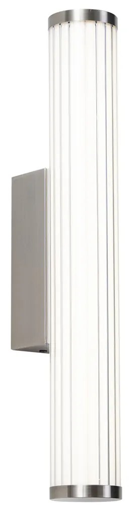 Retro Kinkiet / Lampa scienna Gunmetal 40 cm z LED IP44 - Coco Retro Oswietlenie wewnetrzne