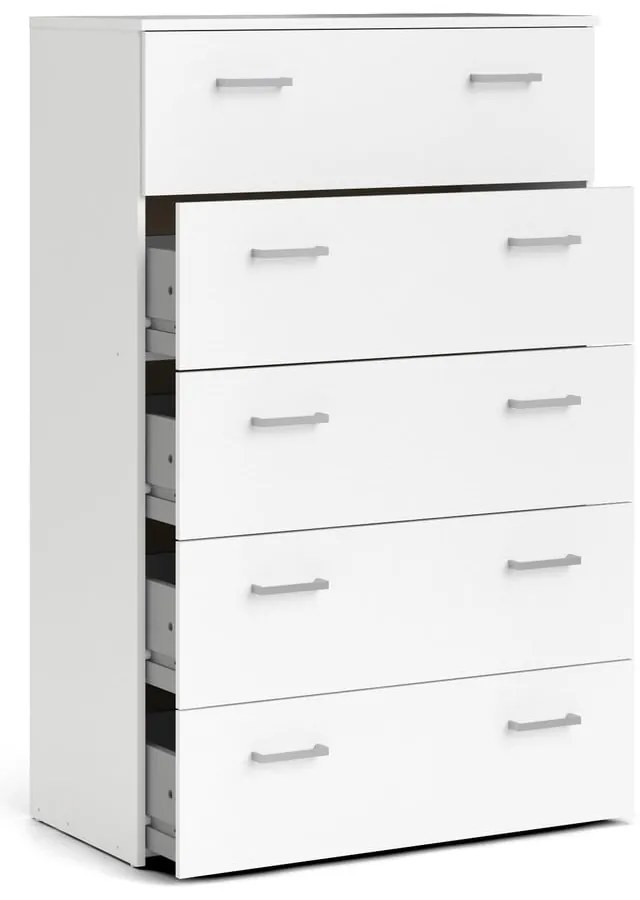 Biała wysoka komoda 74x115 cm Space – Tvilum