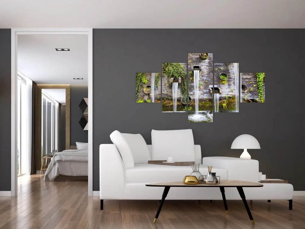 Obraz - Kamienny mur, Hamburg, Niemcy (125x70 cm)