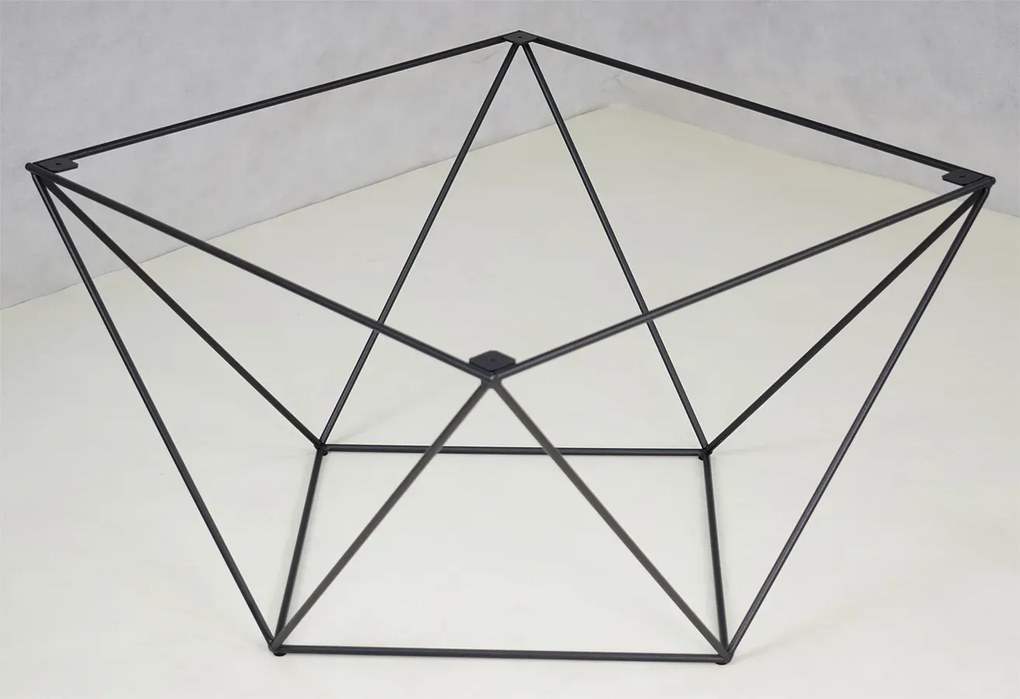Loftowy stolik kawowy dąb artisan + czarny B8-E01
