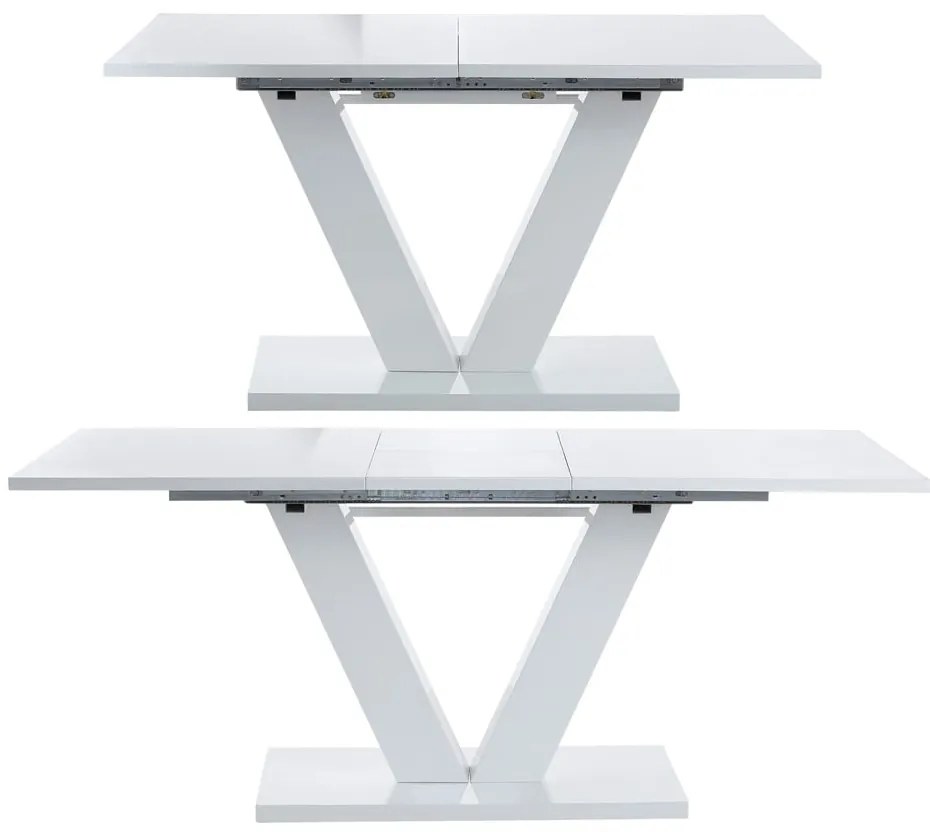 Rozkładany stół z dodatkowym blatem z połyskiem 90x140 cm Aaron – Støraa